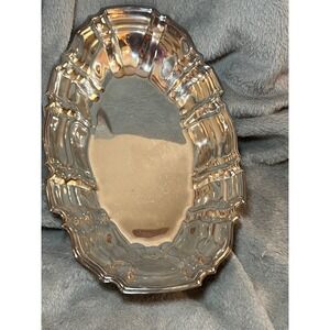 Towle Silverplate Serving Bowl Tray 4007 Oval Scalloped Edge 13in Vintage